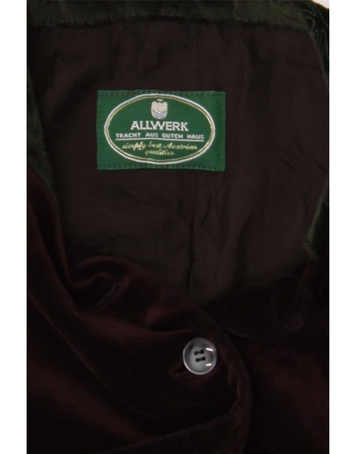 Allwerk Chaqueta tipo blazer larga de 6 botones para mujer UK 42 Burdeos medio