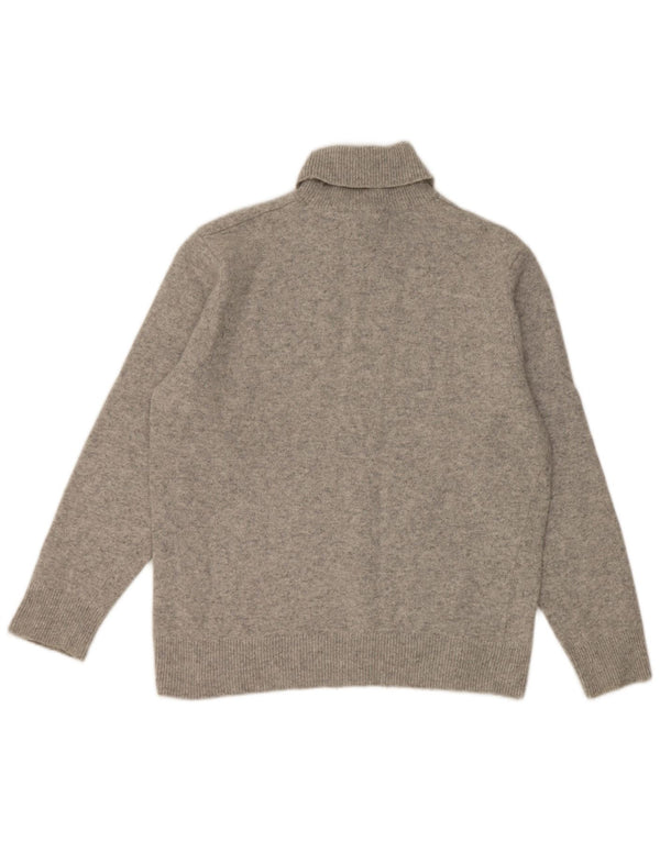 Jersey Barbour para mujer con cuello vuelto UK 18 XL Lana moteada gris