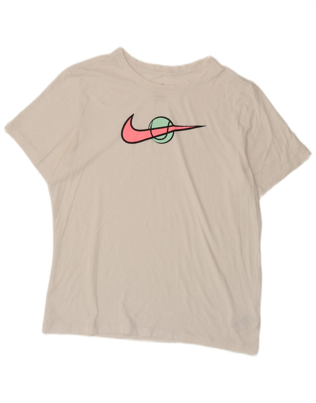 Nike - Camiseta gráfica para hombre, talla grande, algodón blanco