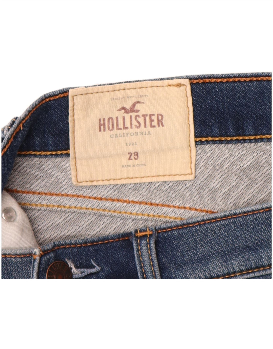 HOLLISTER Shorts vaqueros para hombre W28 Algodón azul medio