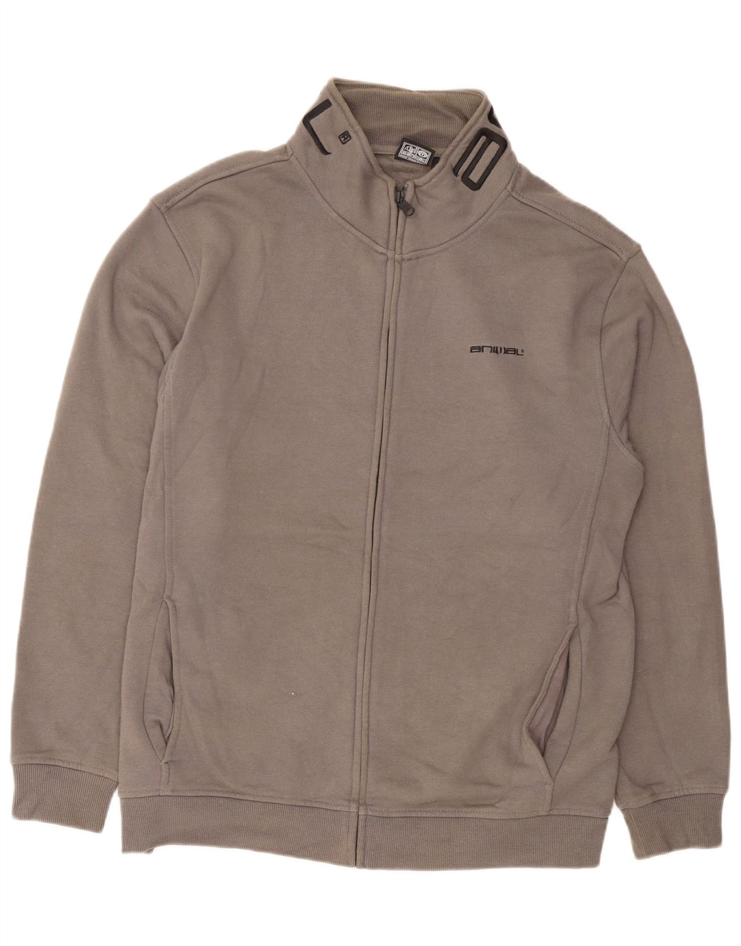 Animal - Chaqueta superior de chándal con gráfico para hombre, algodón gris grande