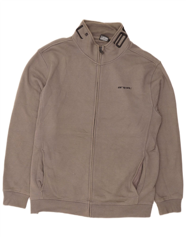 Animal - Chaqueta superior de chándal con gráfico para hombre, algodón gris grande