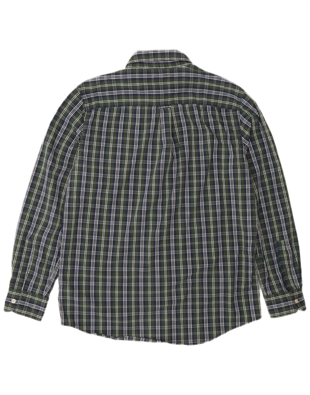 Chaps Camisa de fácil cuidado para hombre de algodón a cuadros verde medio