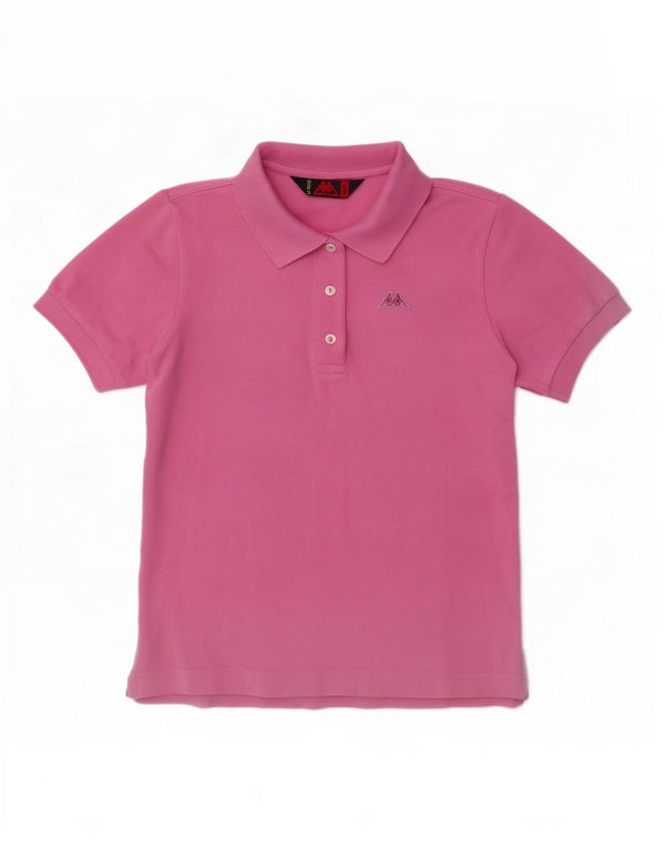 Kappa Polo Mujer UK 10 Small Rosa Algodón