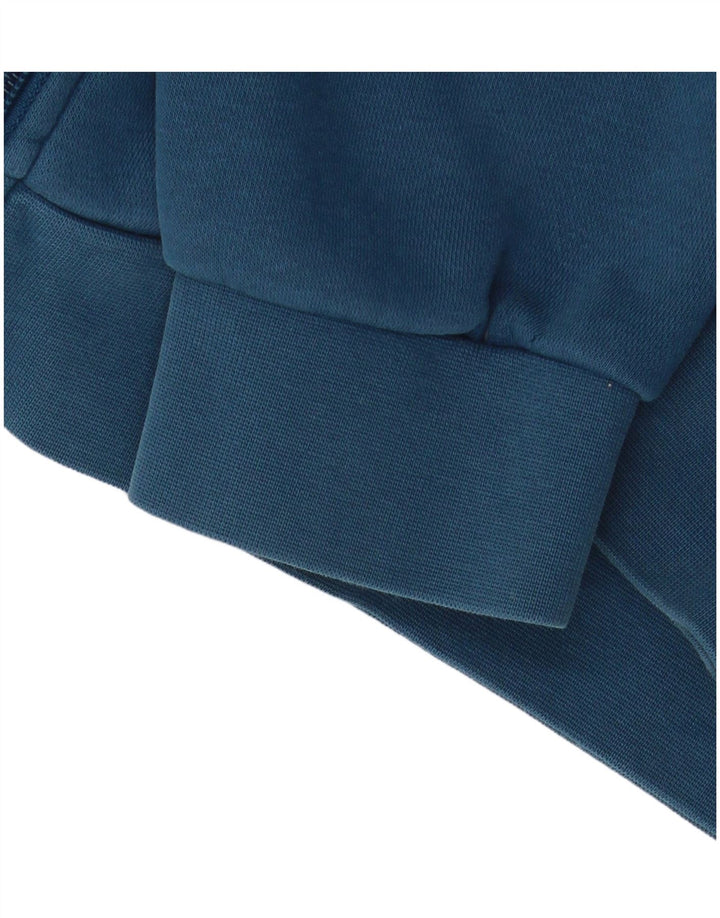 Adidas - Sudadera con capucha y cremallera para hombre, poliéster, color azul, grande
