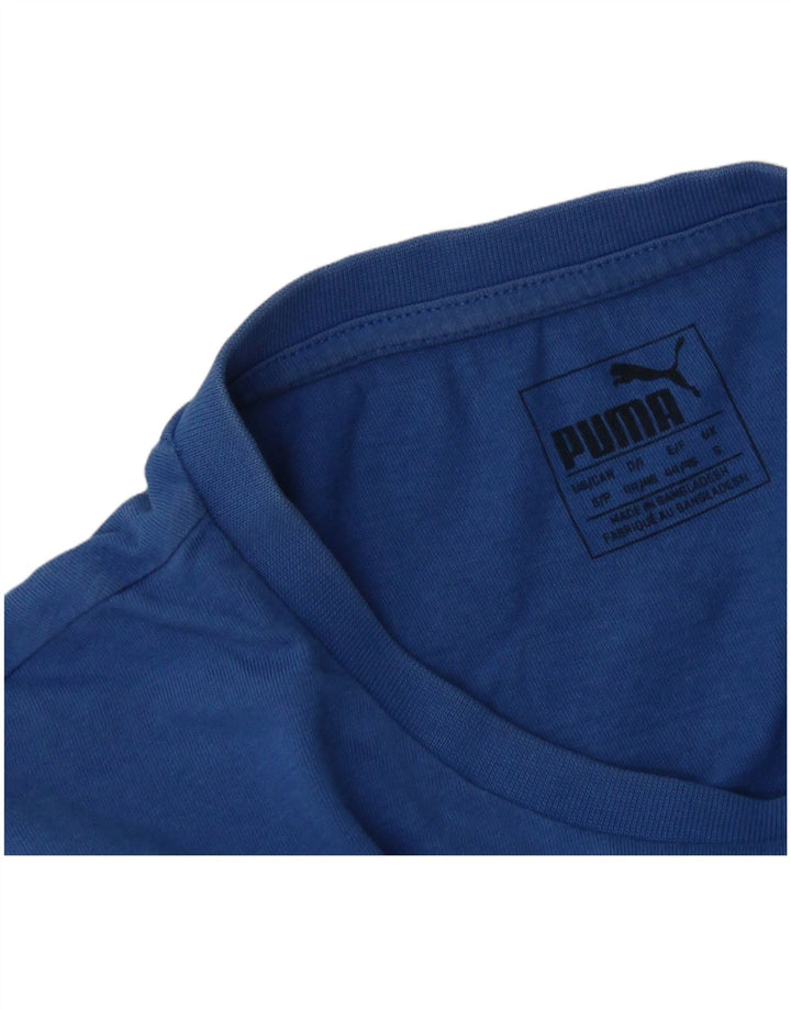 Adidas - Camiseta gráfica para hombre, talla pequeña, azul