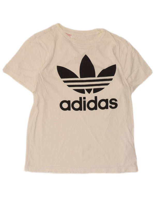 Adidas Camiseta gráfica para niño 13-14 años Blanco Algodón