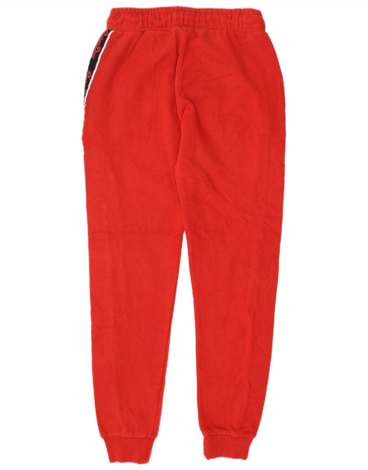 SUPERDRY Pantalones de chándal con estampado gráfico para mujer Joggers UK 6 XS Rojo Colorblock