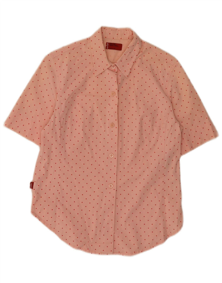 Levi's Camisa con estampado abstracto para mujer UK 10 Small Pink Cotton