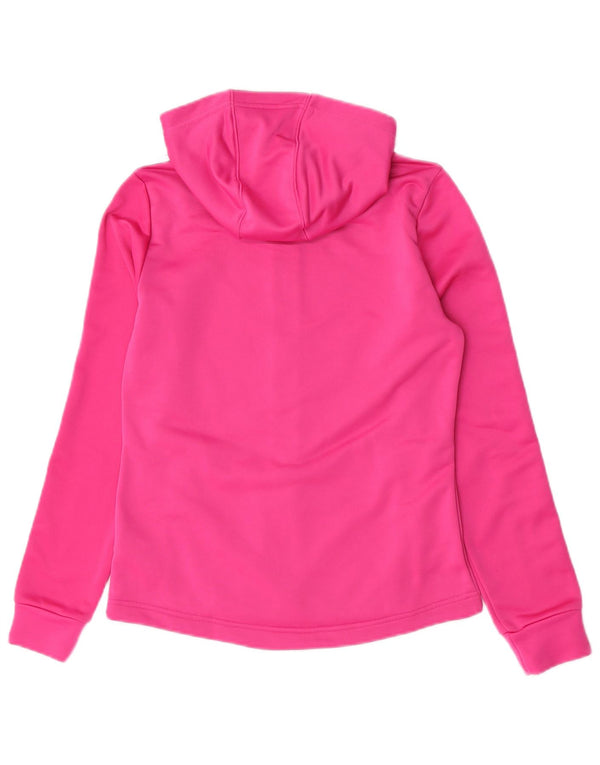 Adidas Sudadera con capucha y cremallera para niña 14-15 años Rosa Poliéster