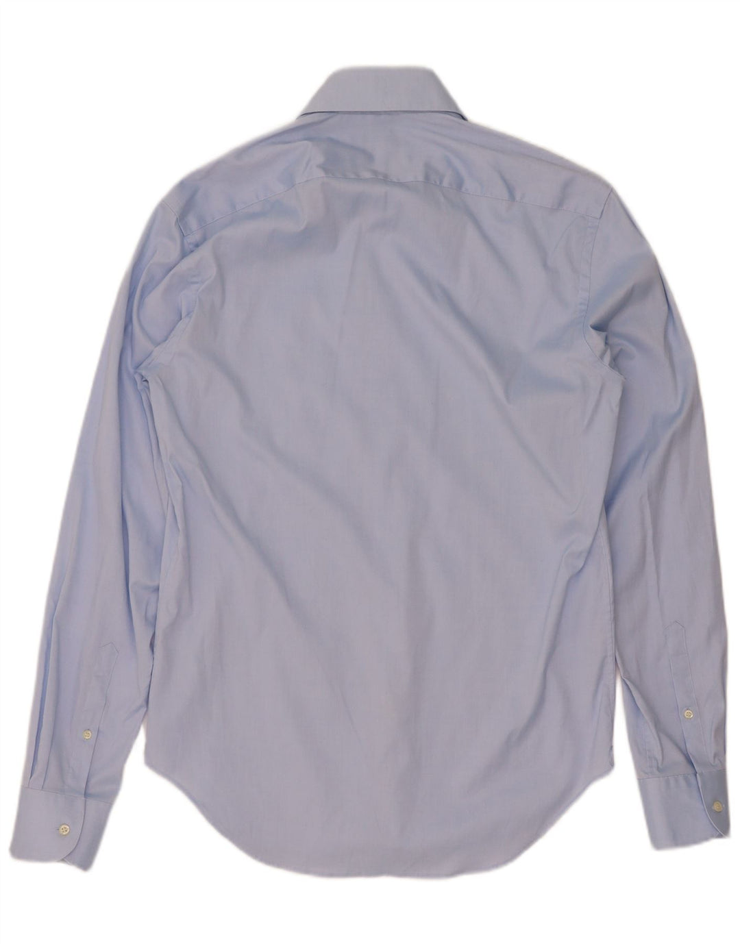 Boggi Camisa Custom Fit Hombre Talla 39 Algodón Azul Medio