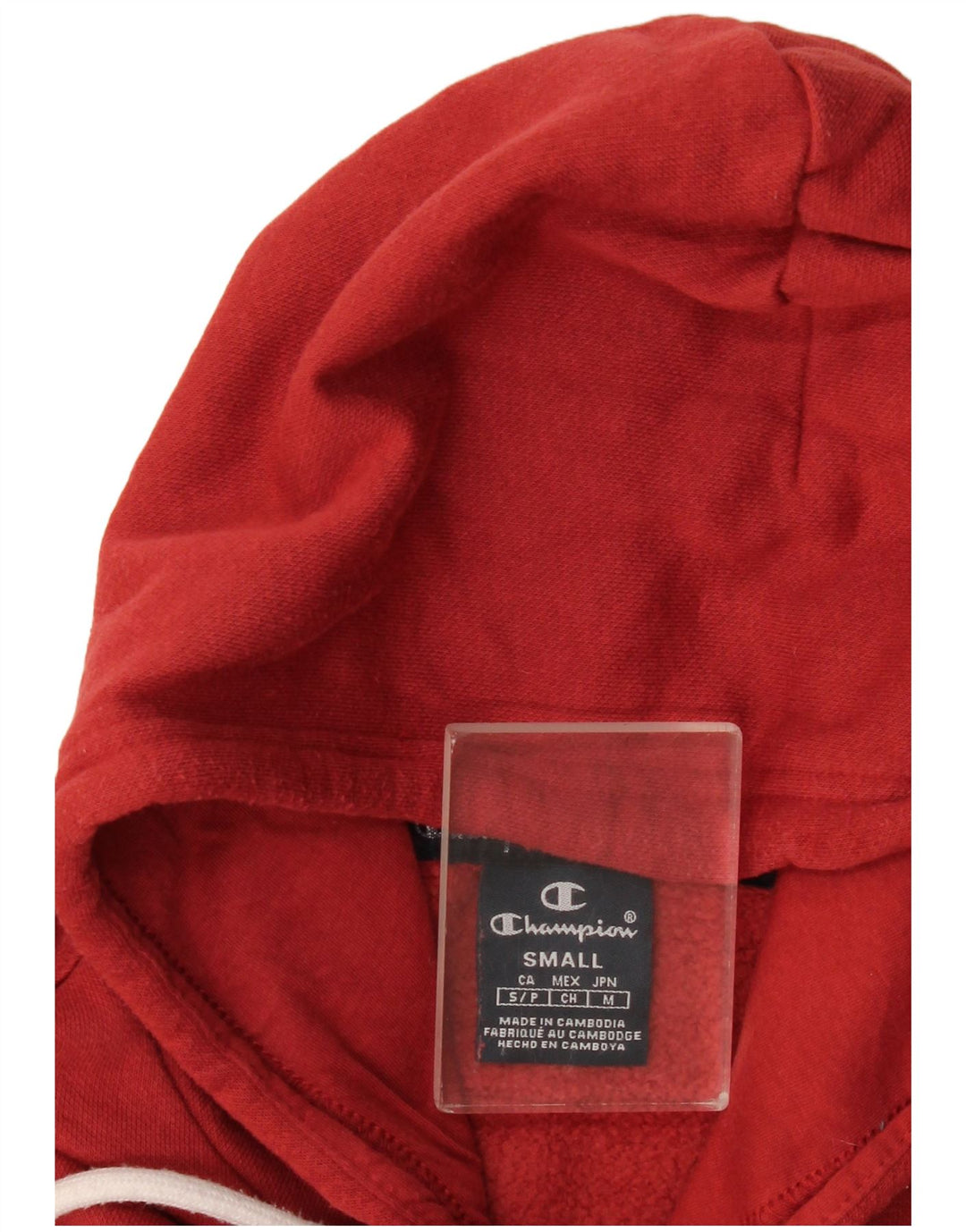 Champion Sudadera Con Capucha Gráfica Para Hombre Jersey Pequeño Rojo