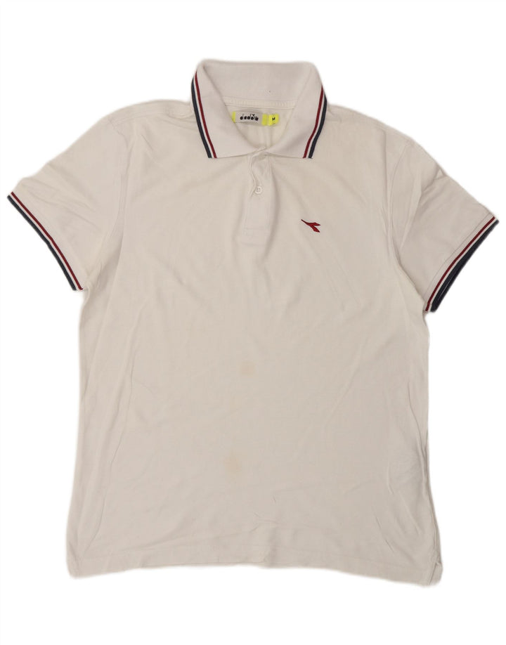 DIADORA Polo Hombre Algodón Blanco Mediano