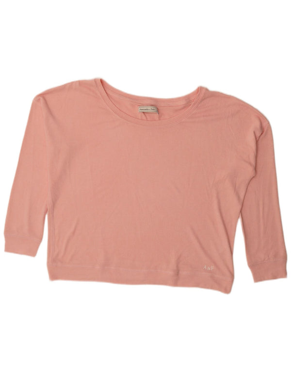 Abercrombie & Fitch Blusa extragrande para mujer Top UK 46 Viscosa rosa grande