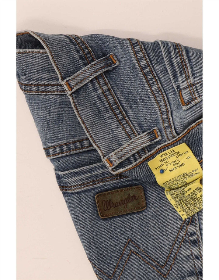 Wrangler Pantalones cortos de mezclilla elásticos Texas para hombre W32 Algodón azul grande