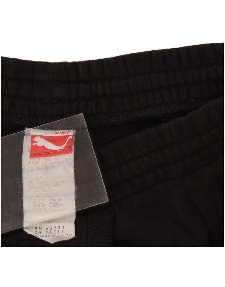 PUMA Pantalones de chándal para mujer Joggers UK 46 Large Black Cotton