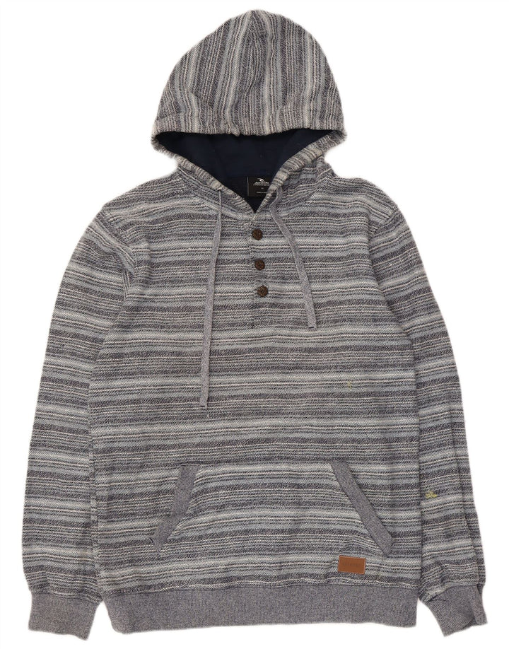 Rip Curl suéter tipo jersey para mujer Reino Unido 14 grande gris a rayas