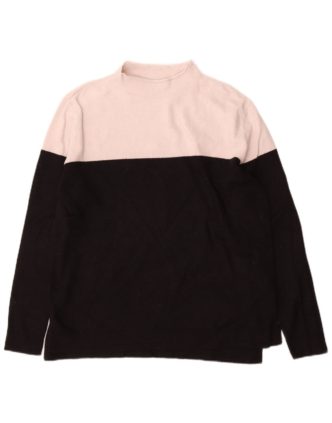 Marks & Spencer Jersey con cuello alto para mujer, talla 40, talla M, color negro