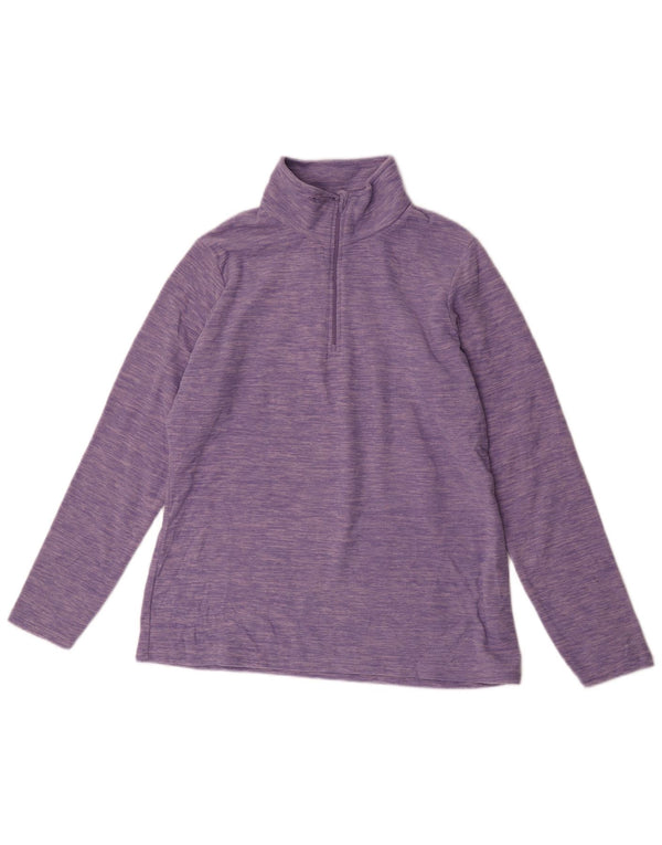 Jersey de forro polar con cuello y cremallera para mujer de Mountain Warehouse UK 46 Large Púrpura moteado