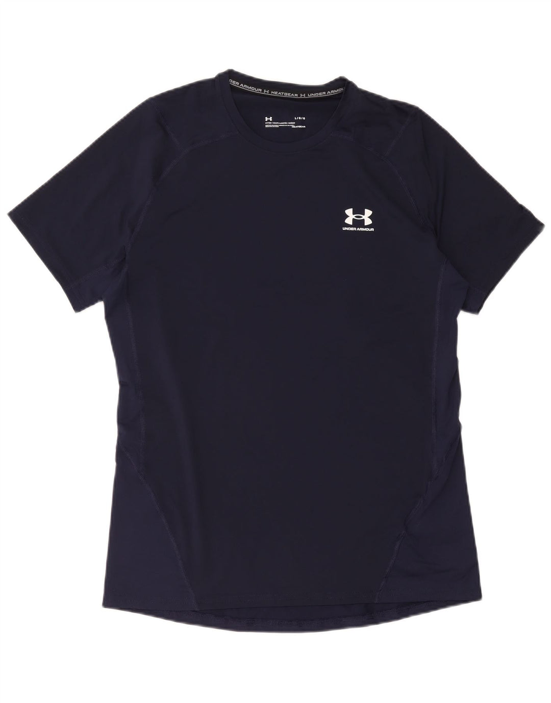 Under Armour Camiseta Heat Gear para hombre, talla grande, poliéster azul marino