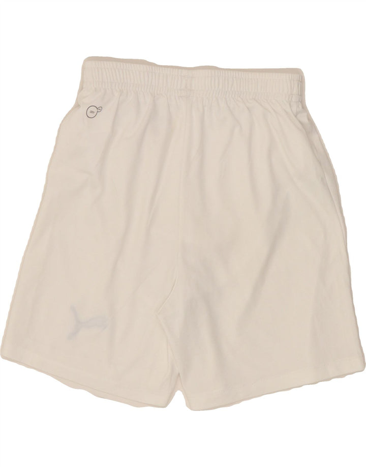PUMA Boys Sport Shorts 13-14 Years XL White Polyester Vintage Puma and Second-Hand Puma from Messina Hembry 