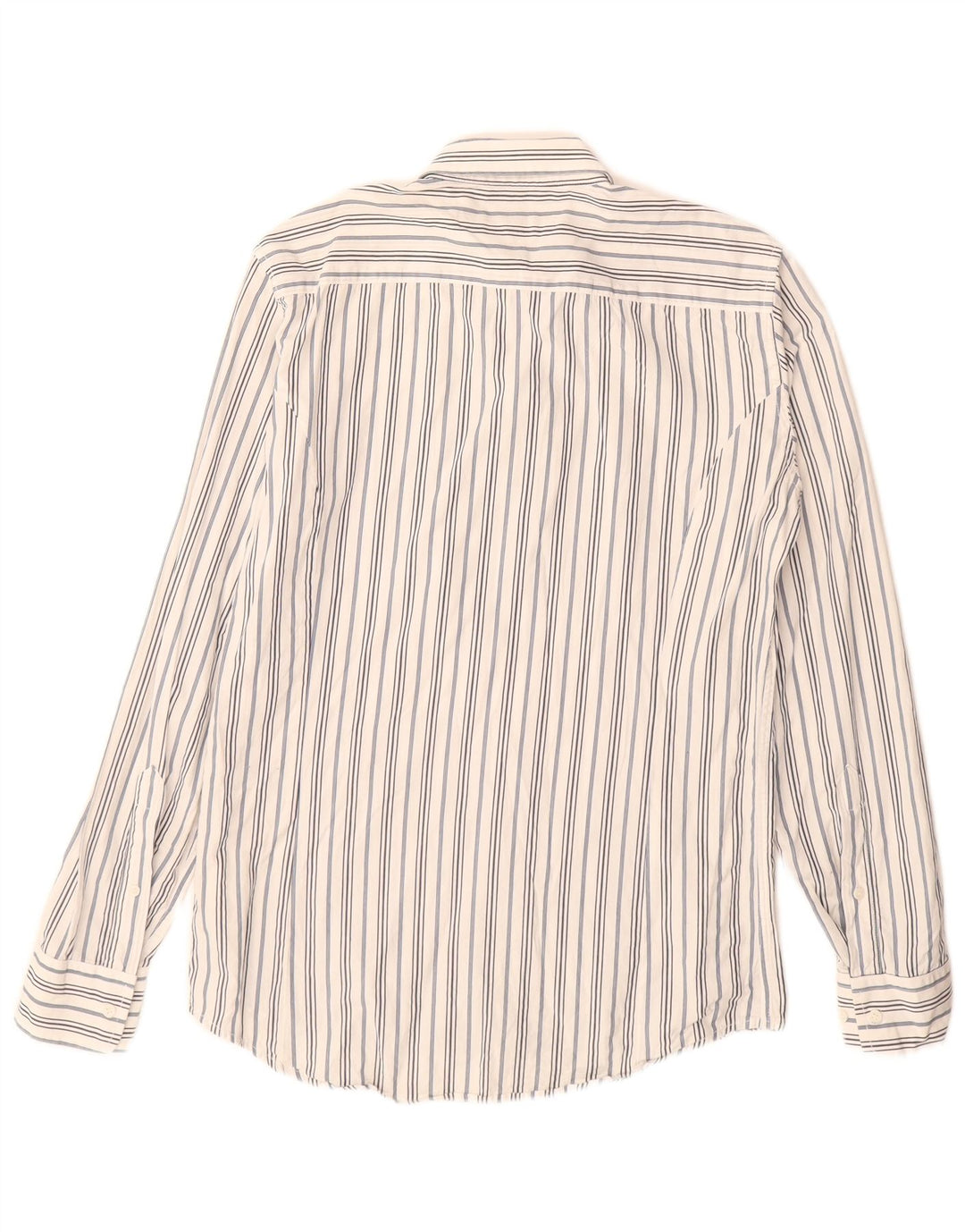 Camisa Diesel Hombre Mediana De Algodón A Rayas Blancas