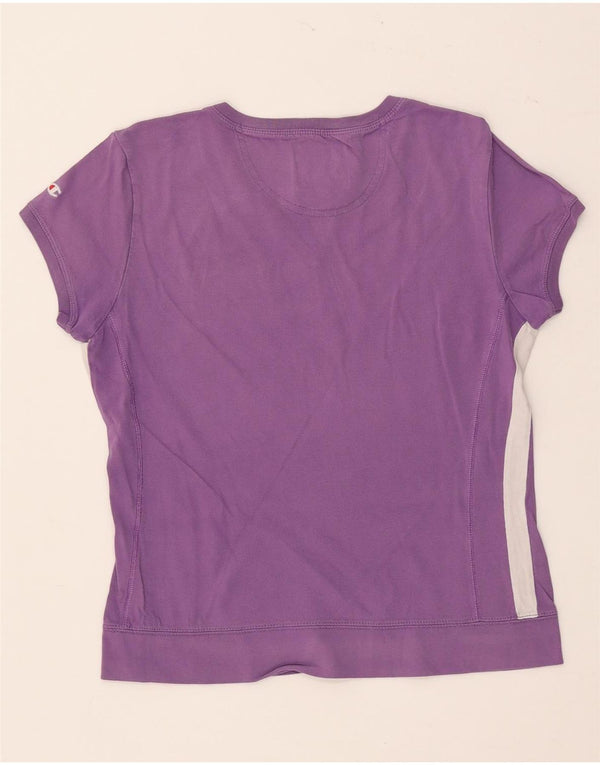 CHAMPION Camiseta con gráfico Heritage Classics para mujer UK 40 M Púrpura
