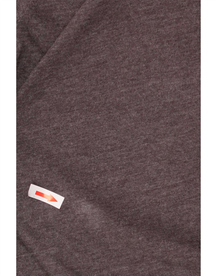 Lotto Hombre Camiseta Gráfica Top Algodón Gris Medio