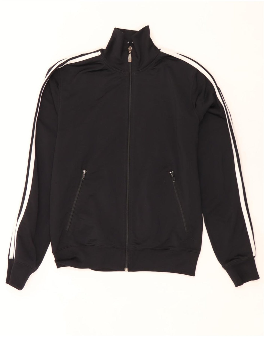 Converse Hombres Chándal Top Chaqueta Pequeña Poliéster Negro