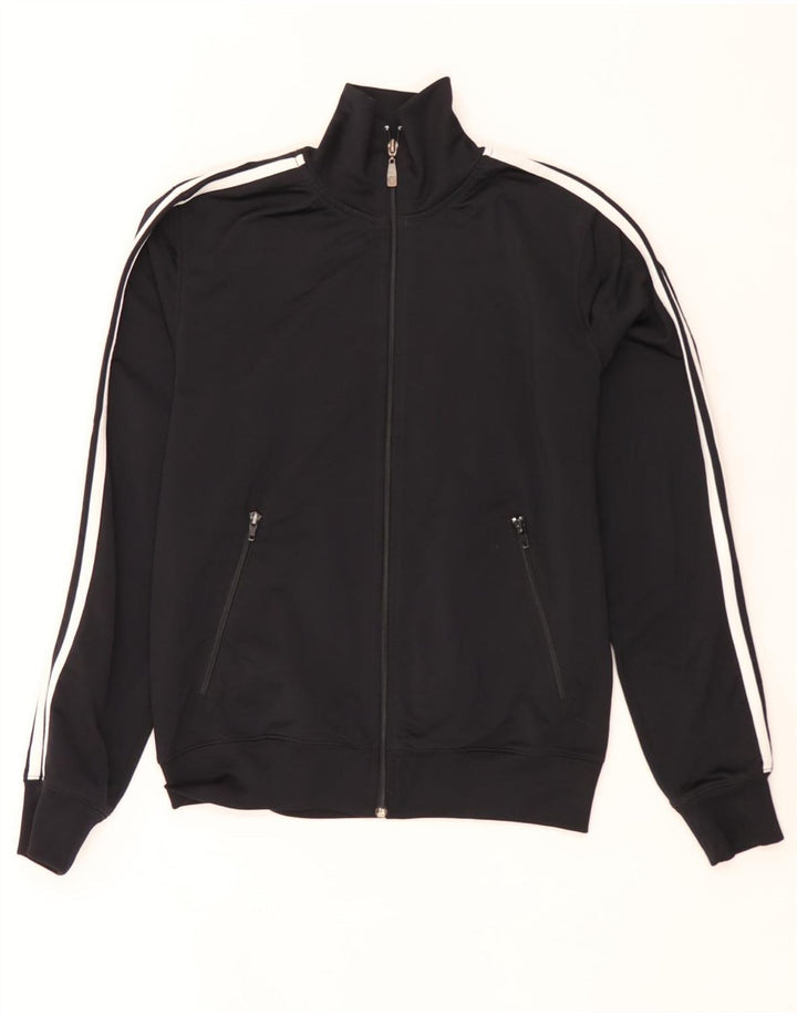Converse Hombres Chándal Top Chaqueta Pequeña Poliéster Negro