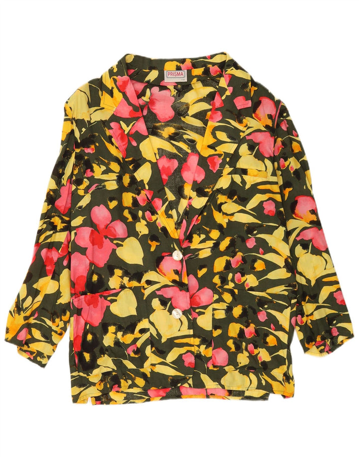 Prisma Chaqueta Blazer De 2 Botones para Mujer IT 40 Small Multicolor Floral