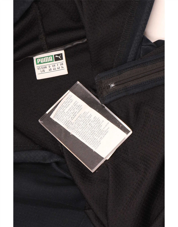 Puma - Sudadera con capucha para mujer, talla grande, poliéster negro