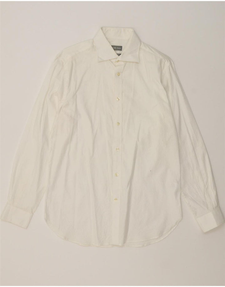 MICHAEL KORS Mens Slim Fit Shirt Size 15 1/2 Medium White Cotton Vintage Michael Kors and Second-Hand Michael Kors from Messina Hembry 