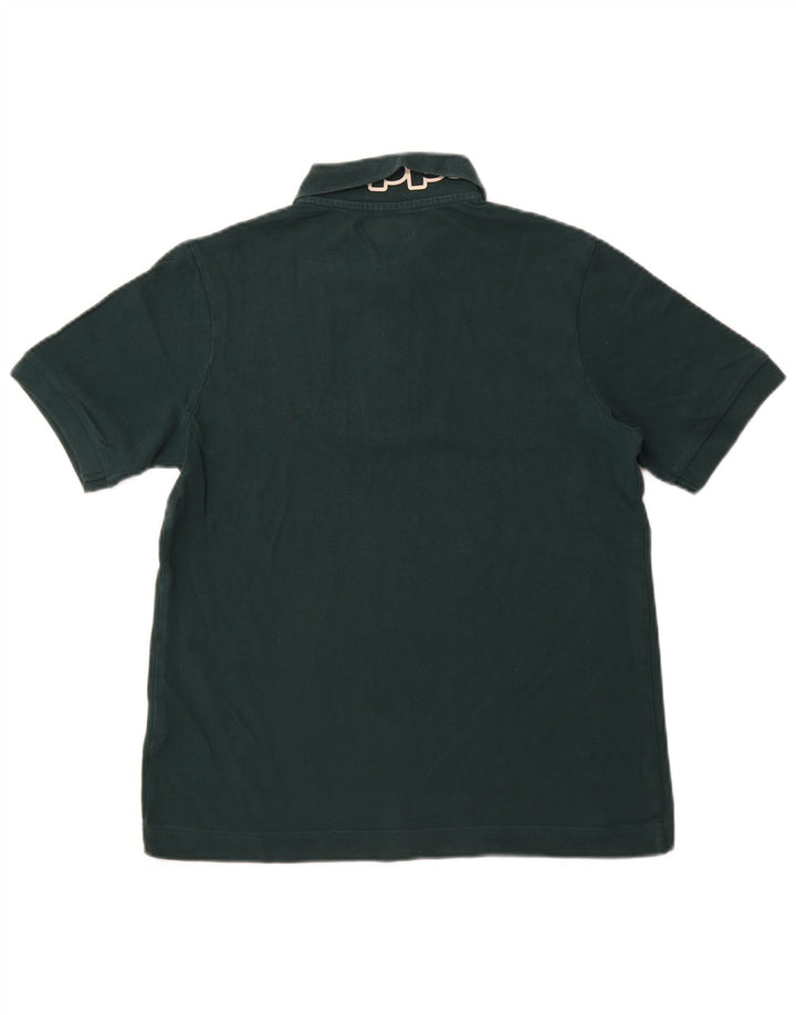 KAPPA Polo gráfico para hombre pequeño de algodón verde