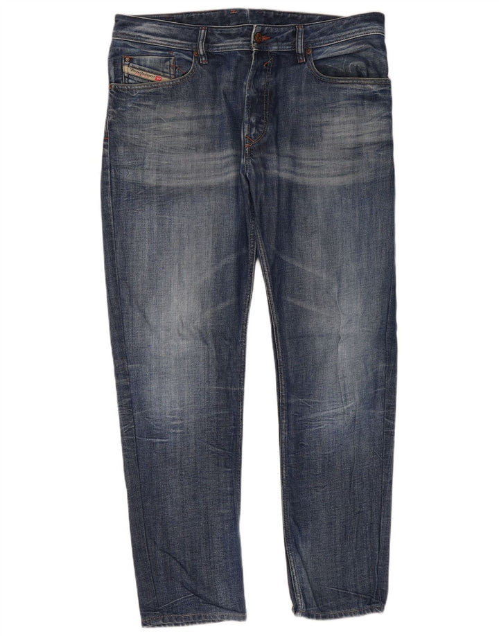 Diesel Vaqueros Rectos Hombre W36 L31 Algodón Azul