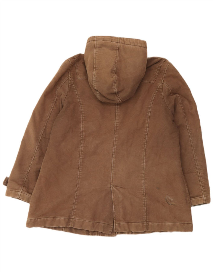 Chaqueta tipo trenca extragrande con capucha para mujer de Fat Face UK 46 Large Algodón marrón