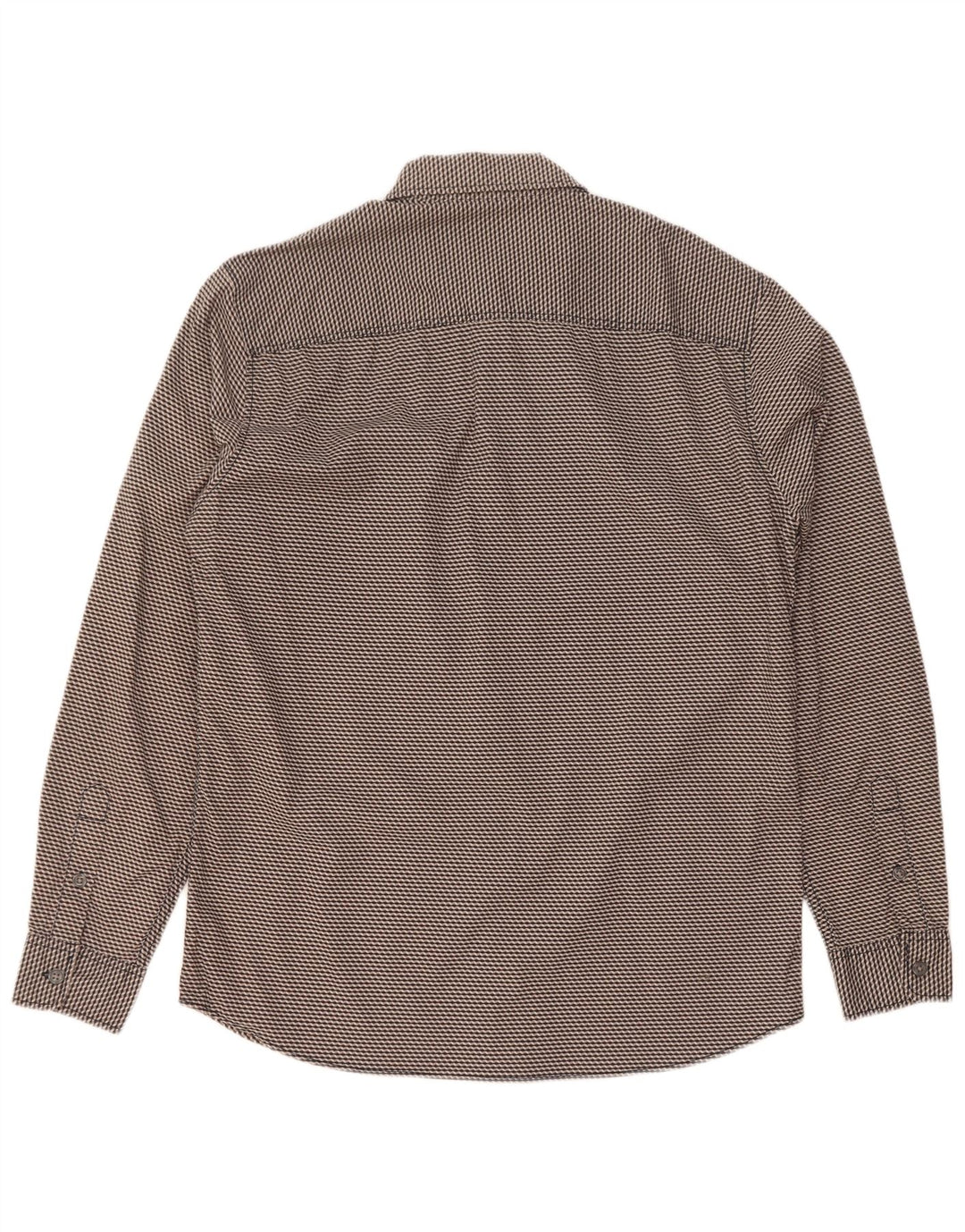 Camisa Jack & Jones Hombre Grande Gris Geométrico Algodón