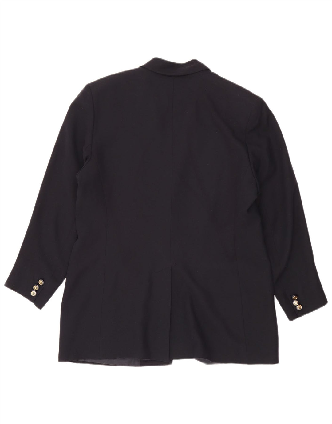 Chaqueta Blazer De 2 Botones Para Mujer Valentino IT 50 XL Viscosa Azul Marino