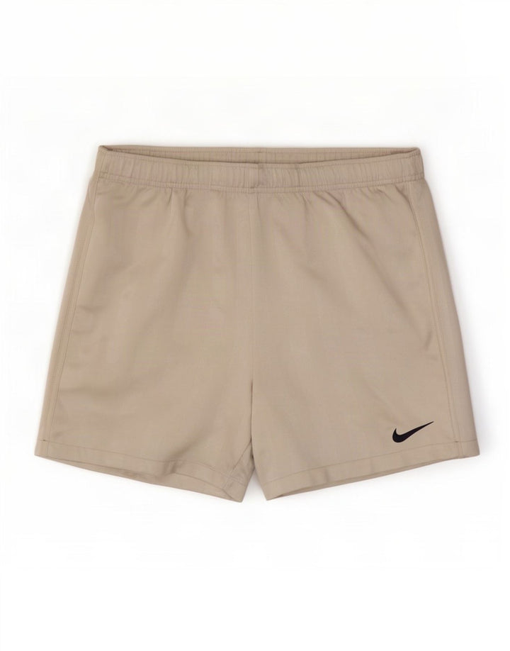 Pantalones cortos deportivos Nike Dri Fit para hombre poliéster gris medio a rayas