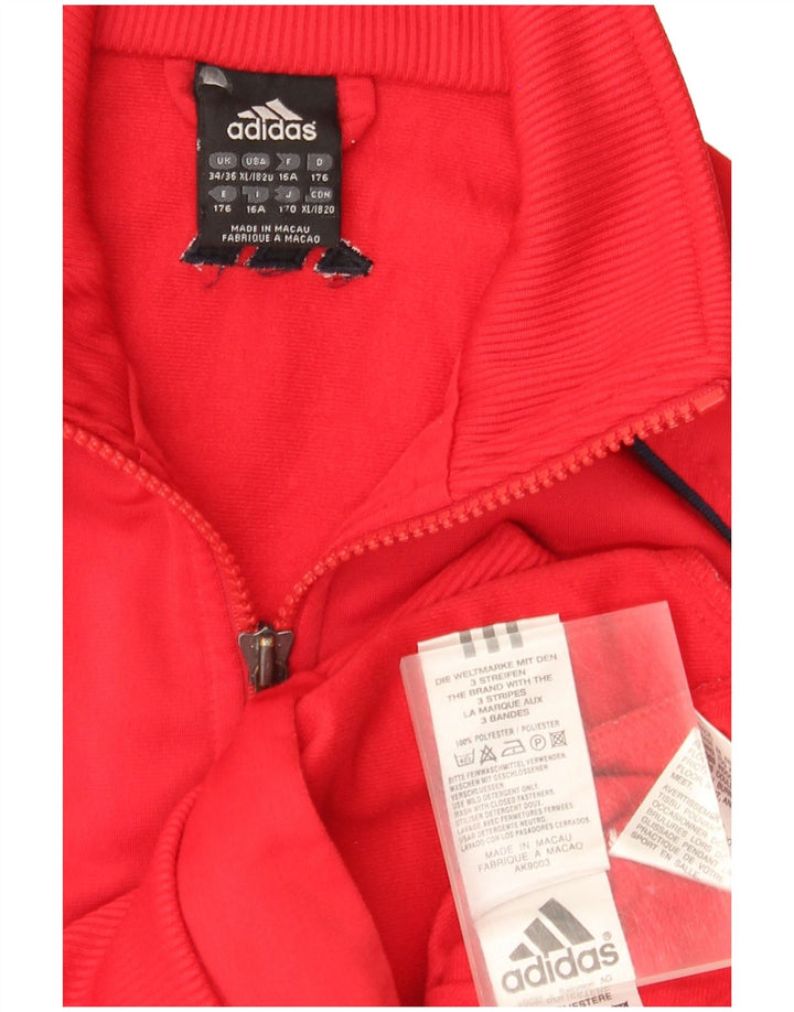 Adidas Chaqueta Chándal Niño 15-16 Años Rojo Poliéster