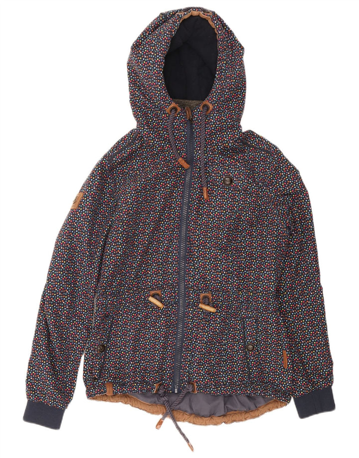 Naketano Chaqueta cortavientos para mujer UK 40 Mediana Moteada multicolor