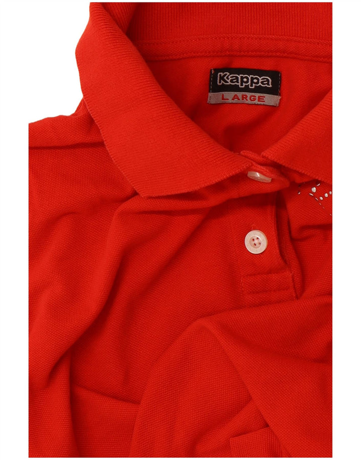 KAPPA Polo sin mangas para mujer UK 44 Grande Rojo
