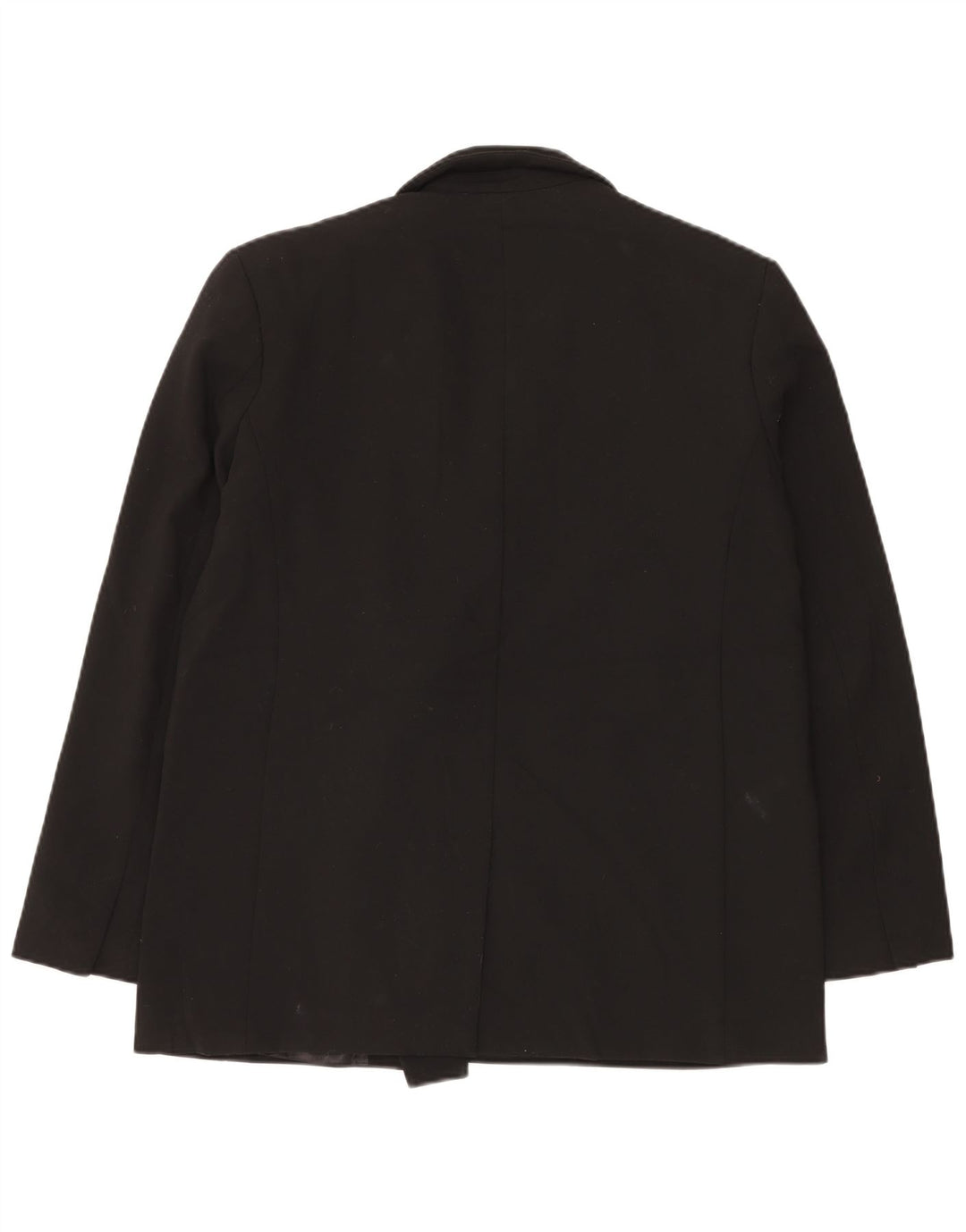 ZARA Chaqueta tipo blazer con doble botonadura para mujer UK 46 Large Poliéster negro
