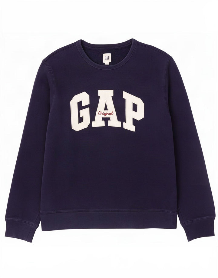 Gap Hombre Sudadera Gráfica Jersey Pequeño Algodón Azul Marino