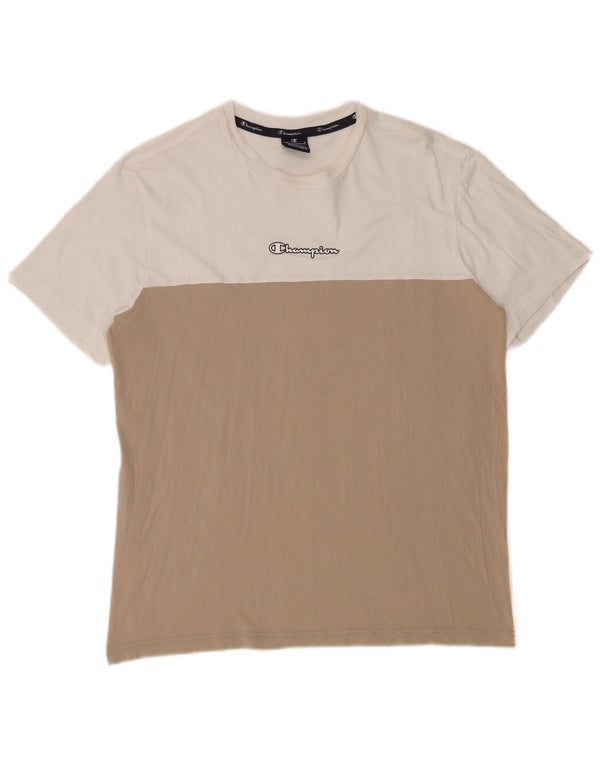 Champion Camiseta para hombre Top Large Blanco Colorblock