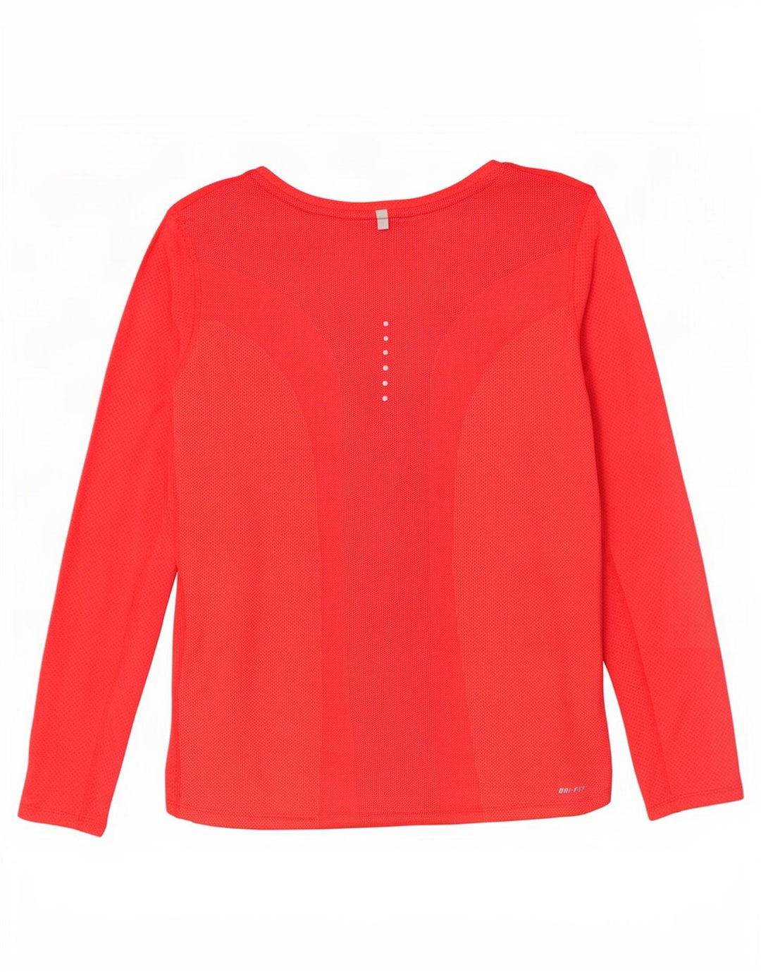 Nike Mujer Dri Fit Top Manga Larga UK 46 Grande Rojo