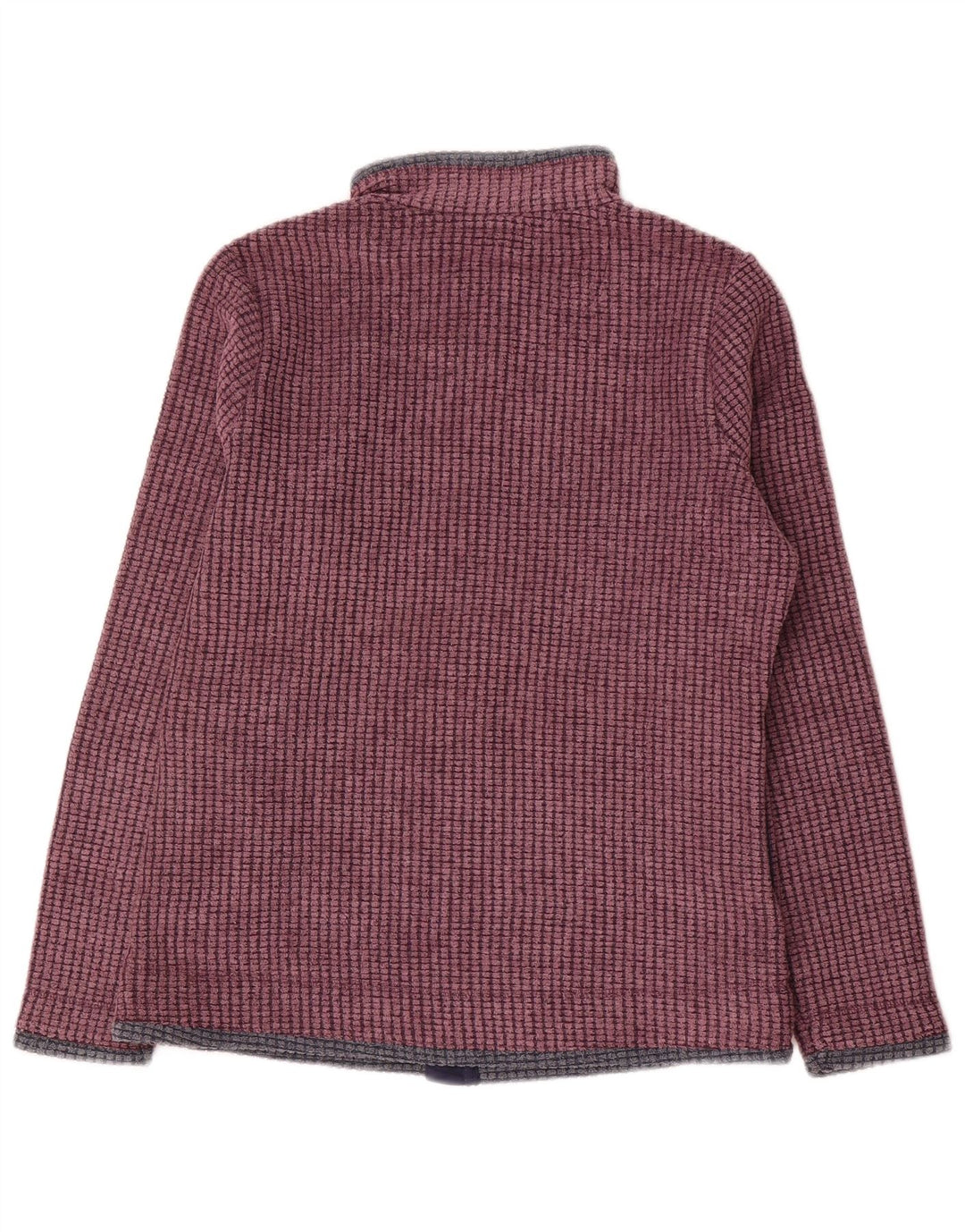 Weird Fish Chaqueta polar extragrande para mujer UK 10 Small Borgoña Poliéster