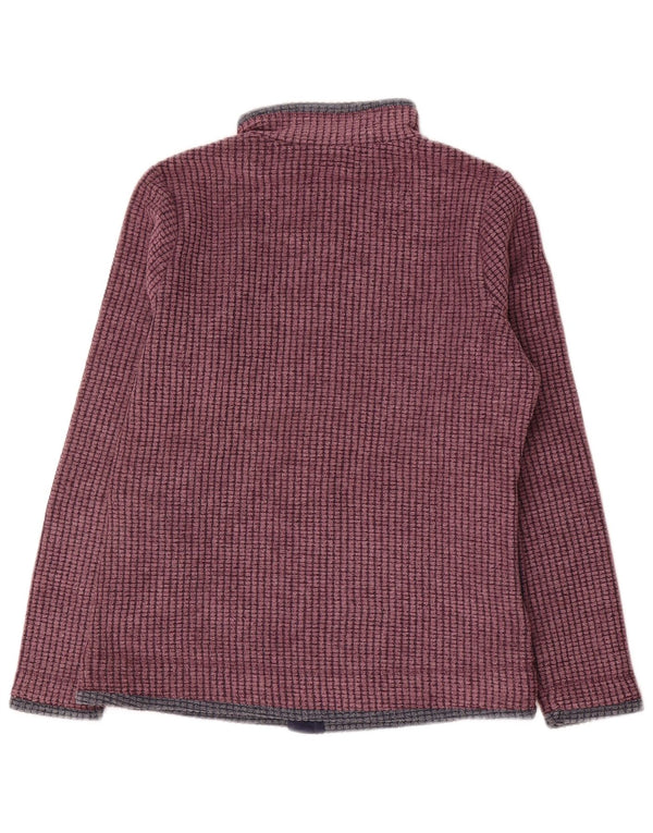 Weird Fish Chaqueta polar extragrande para mujer UK 10 Small Borgoña Poliéster