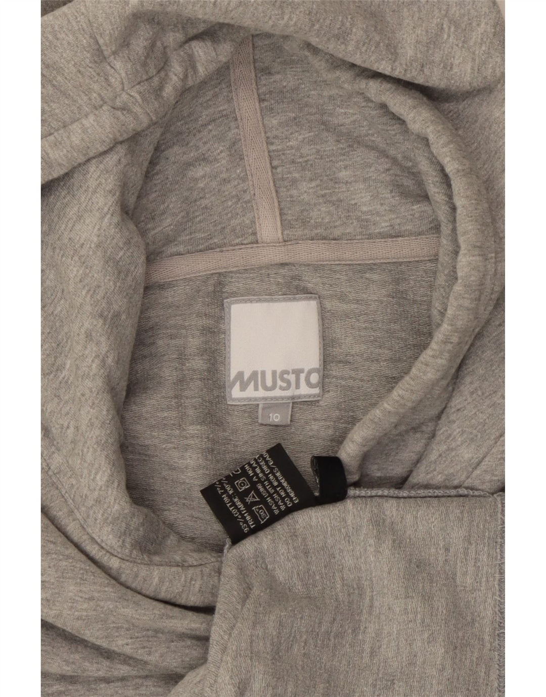 Musto Sudadera con capucha para mujer UK 10 Small Grey Cotton