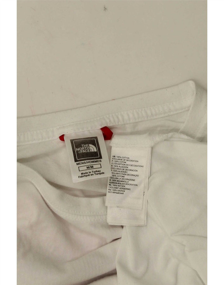 The North Face Camiseta gráfica para hombre Top Medium White Cotton